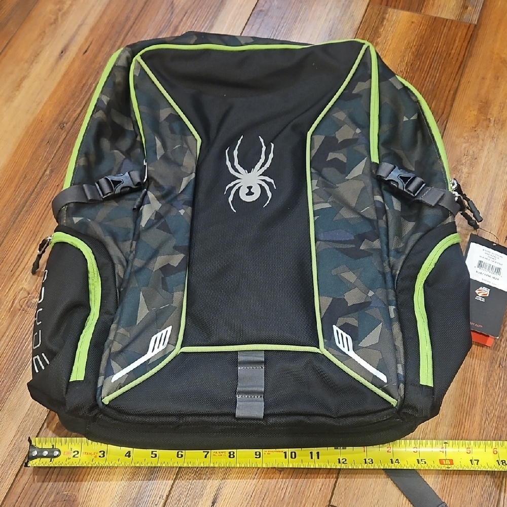 🆕 Spyder Camouflage and Lime Backpack